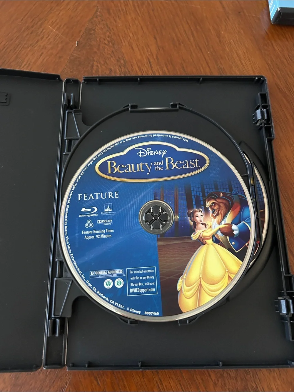 Disney classics DVD’s: Beauty and the Beast DVD - Blue, Red, Gold